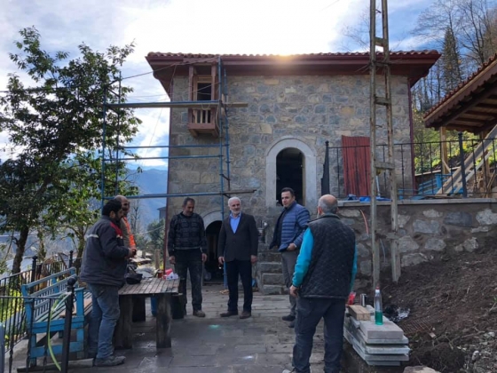 aşağı çamlıca cami ve menfez çalışması