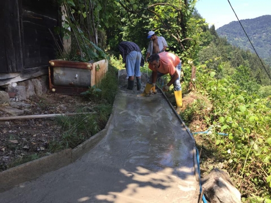 PATİKA YOL BETONLAMA ÇALIŞMASI