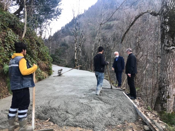 ESKİ AYDER YOLU YOL BETONLAMA