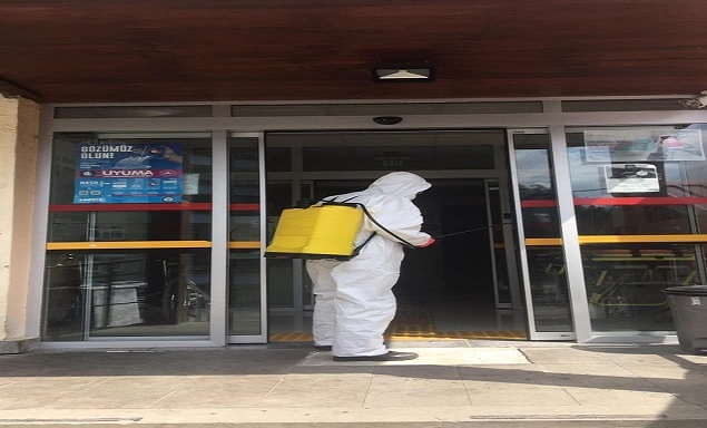 İLÇEMİZDE DEZENFEKTE ÇALIŞMASI DEVAM EDİYOR