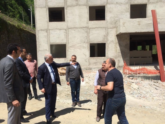 ÇAMLIHEMŞİN İDRİS YAMANTÜRK ÖĞRETMEN EVİ İNŞAATI TÜM HIZIYLA DEVAM EDİYOR