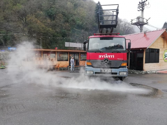 KAPLICA TERMAL SUYU İLE DEZENFEKTE ÇALIŞMASI