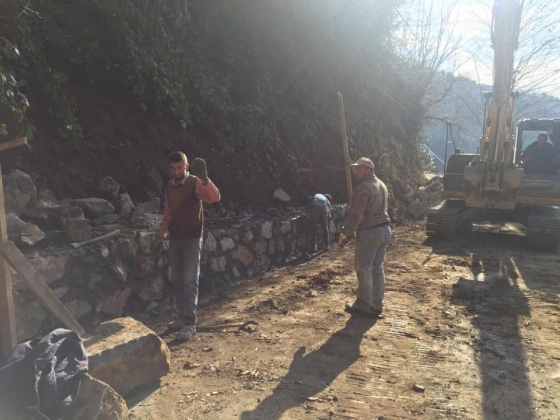 KAVAK MAH. TAŞ DUVAR YAPIM İŞİ DEVAM EDİYOR